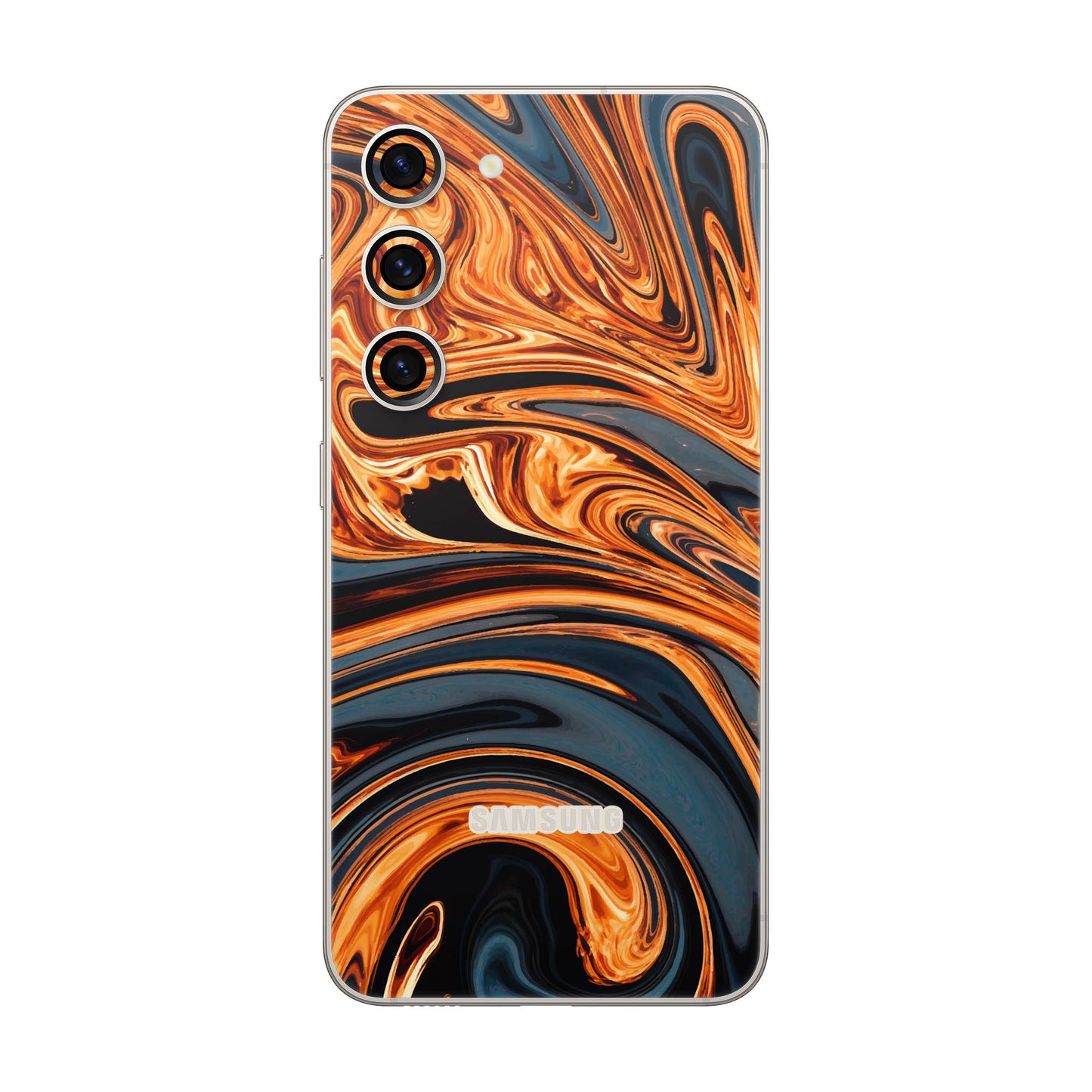 Folie de protectie Samsung Galaxy S23 FE, eSkins Signature, Skin Amber Blaze