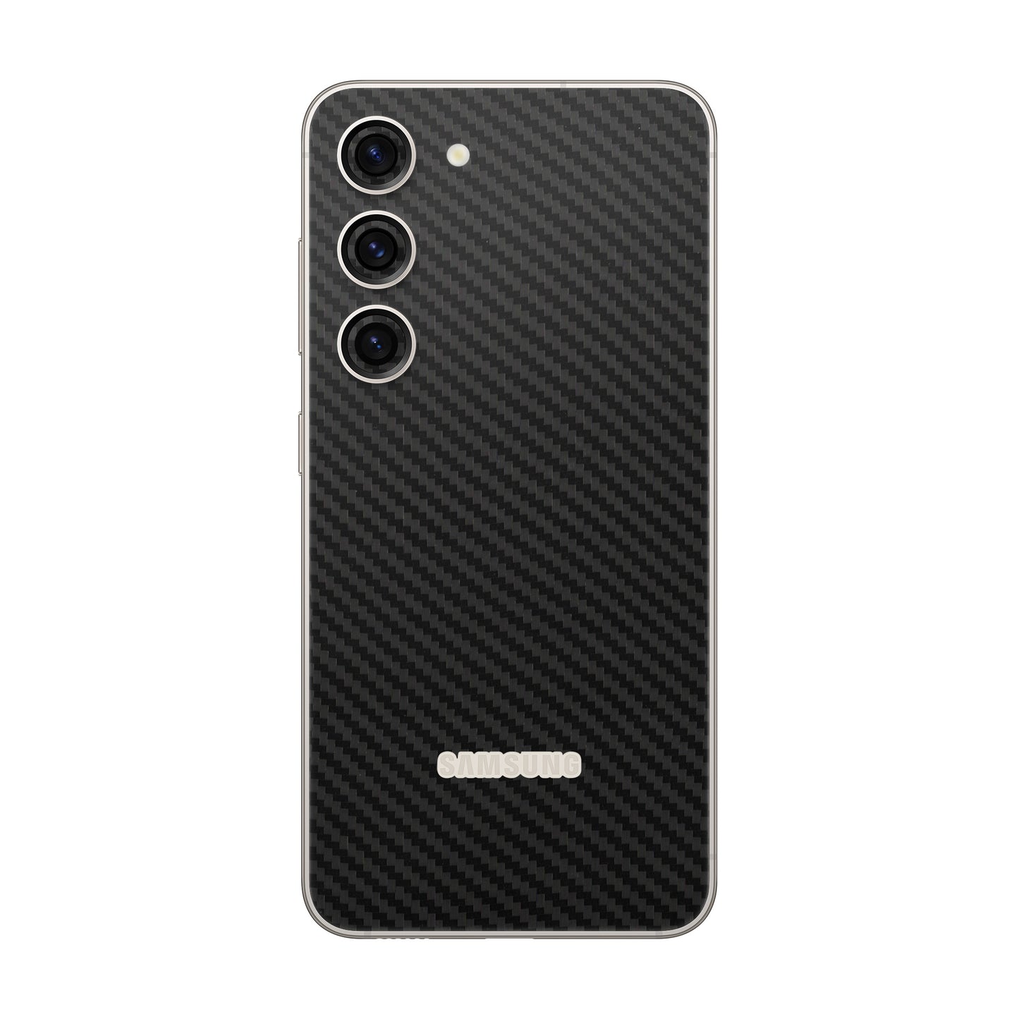 Folie de protectie Samsung Galaxy S23 FE, eSkins Elegans, Skin Carbon Negru