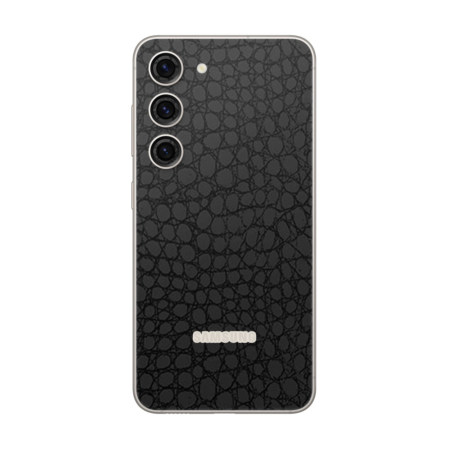Folie de protectie Samsung Galaxy S23 FE, eSkins Elegans, Skin Croco Negru