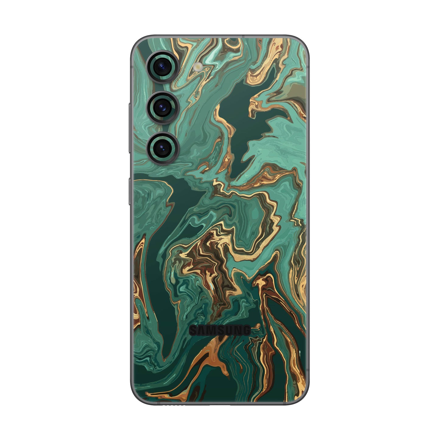 Folie de protectie Samsung Galaxy S23 Plus, eSkins Signature, Skin Emerald Flow