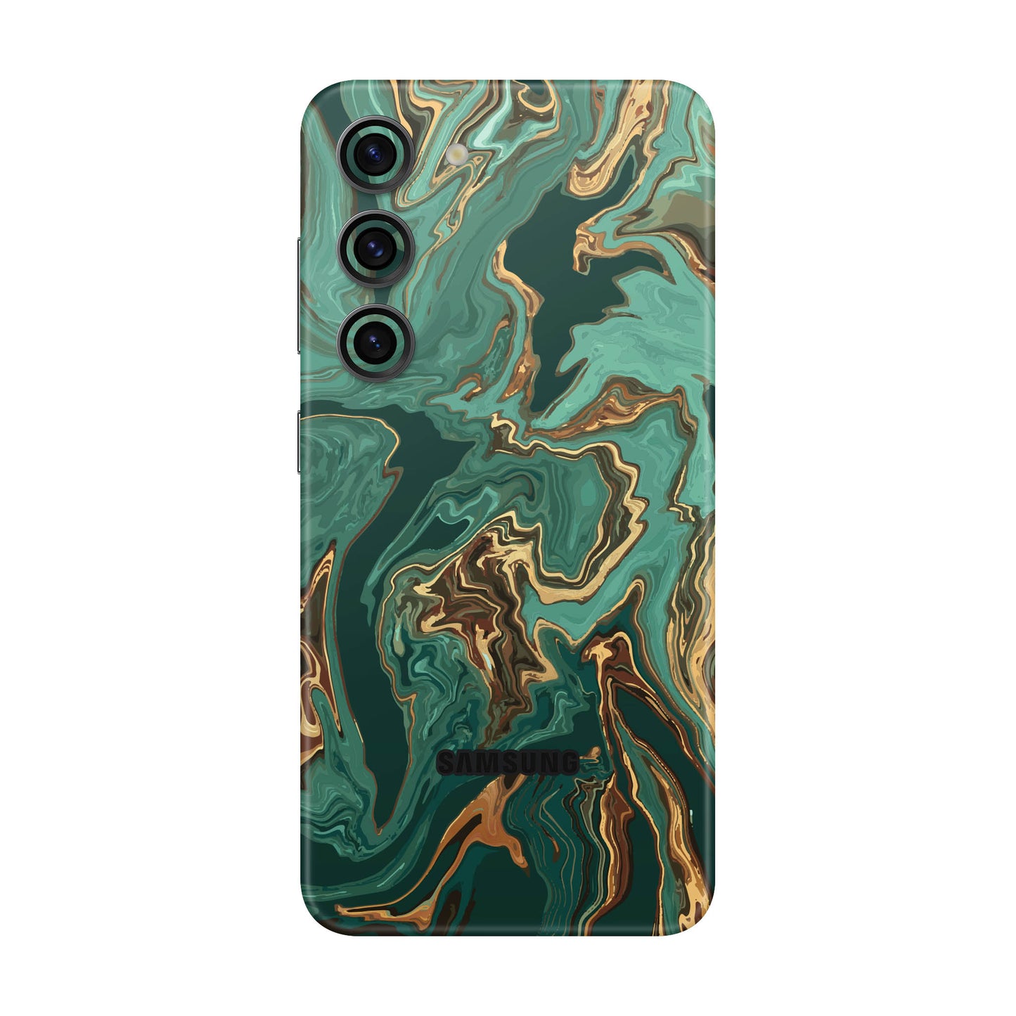 Folie de protectie Samsung Galaxy S23 Plus, eSkins Signature, Skin Emerald Flow