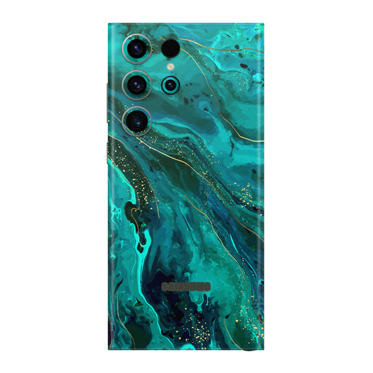 Folie de protectie Samsung Galaxy S23 Ultra, eSkins Signature, Skin Celestial Lagoon