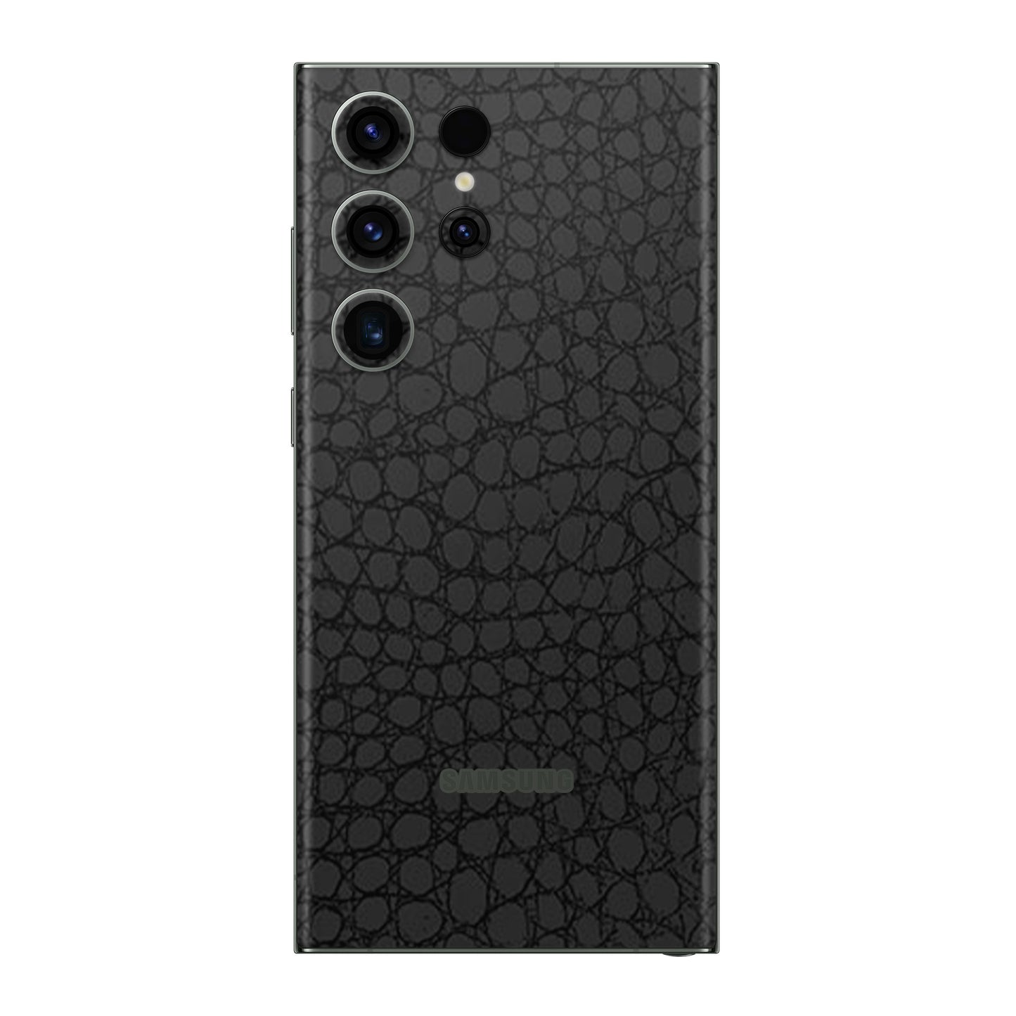 Folie de protectie Samsung Galaxy S23 Ultra, eSkins Elegans, Skin Croco Negru