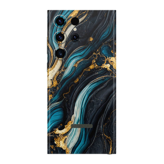 Folie de protectie Samsung Galaxy S23 Ultra, eSkins Signature, Mystic Ocean