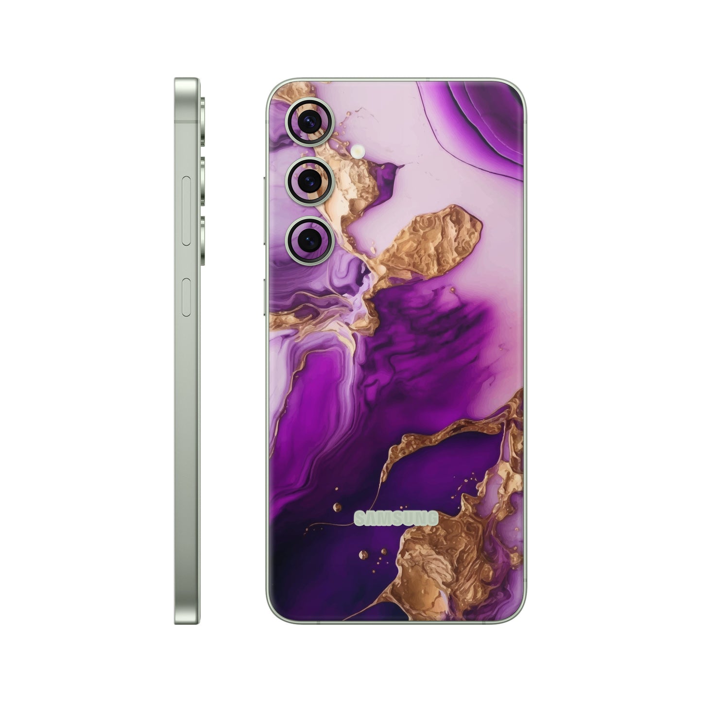 Folie de protectie Samsung Galaxy S24, eSkins Signature, Skin Amethyst Dream