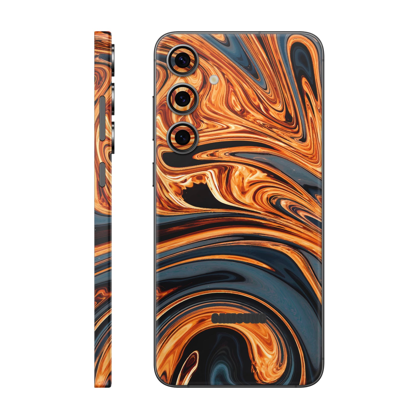 Folie de protectie Samsung Galaxy S24 FE, eSkins Signature, Skin Amber Blaze