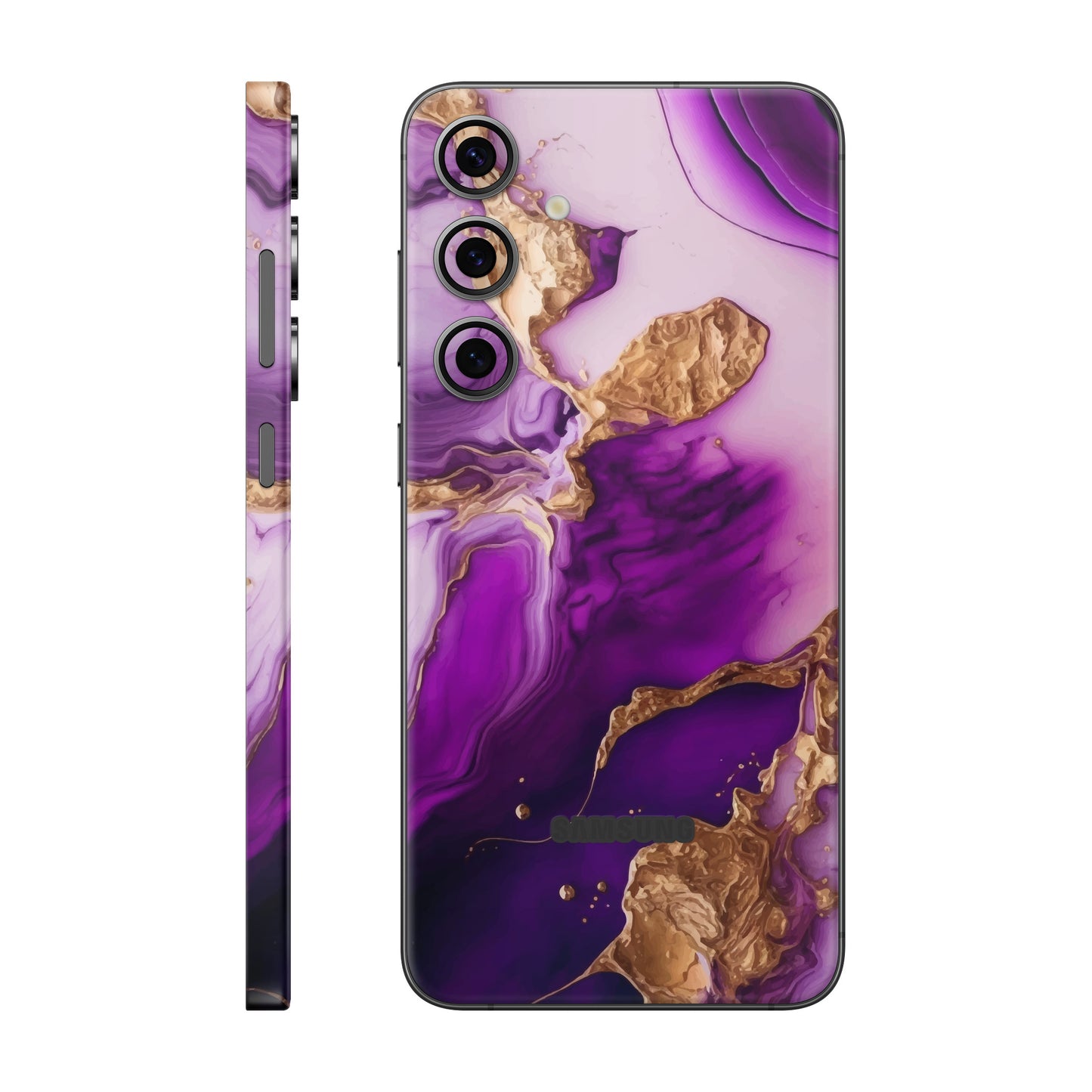 Folie de protectie Samsung Galaxy S24 FE, eSkins Signature, Skin Amethyst Dream