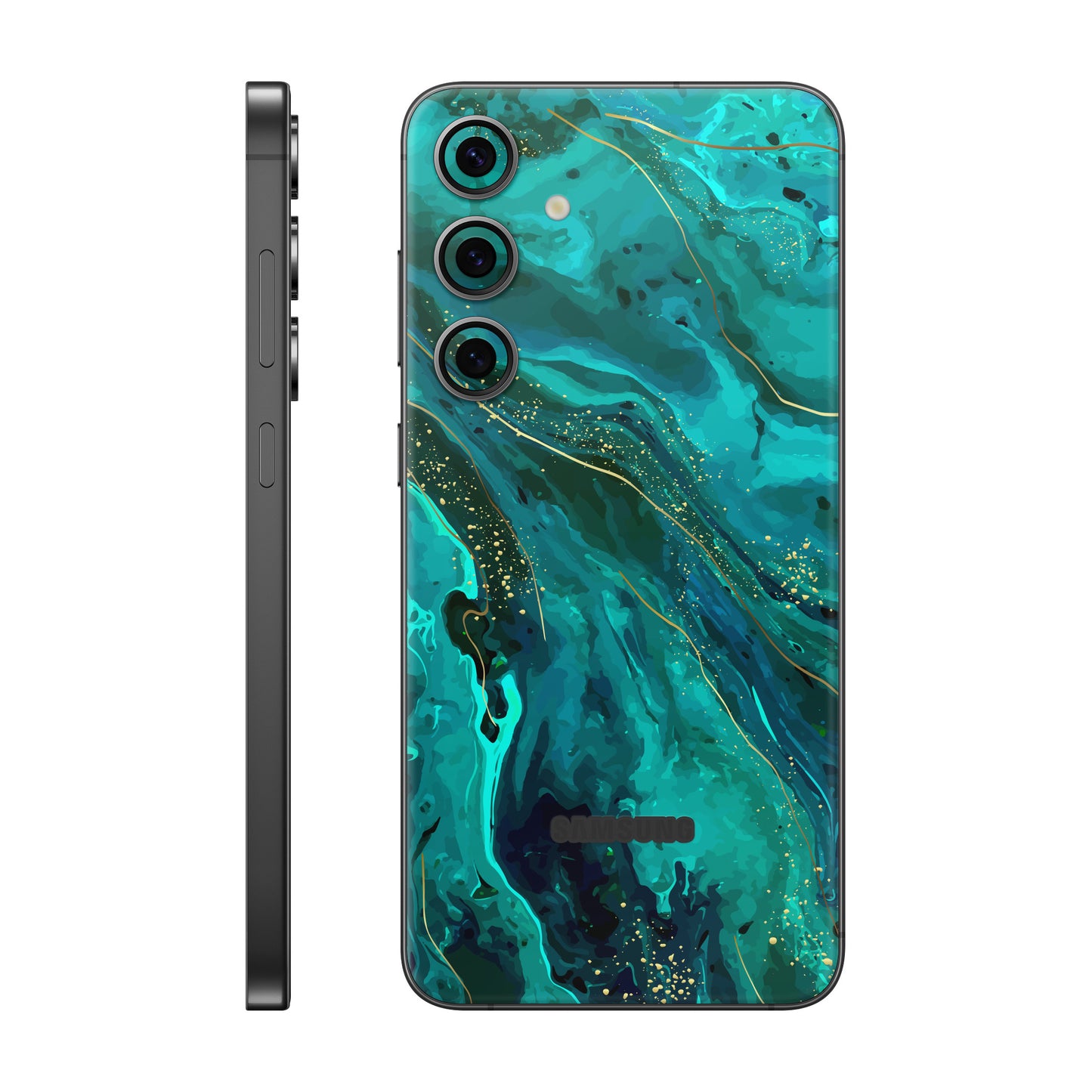 Folie de protectie Samsung Galaxy S24 FE, eSkins Signature, Skin Celestial Lagoon