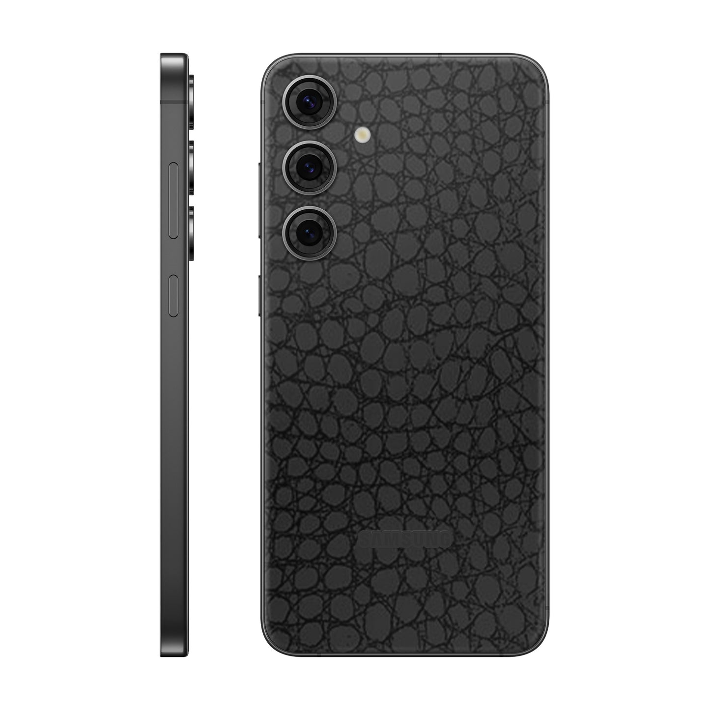 Folie de protectie Samsung Galaxy S24 FE, eSkins Elegans, Skin Croco Negru