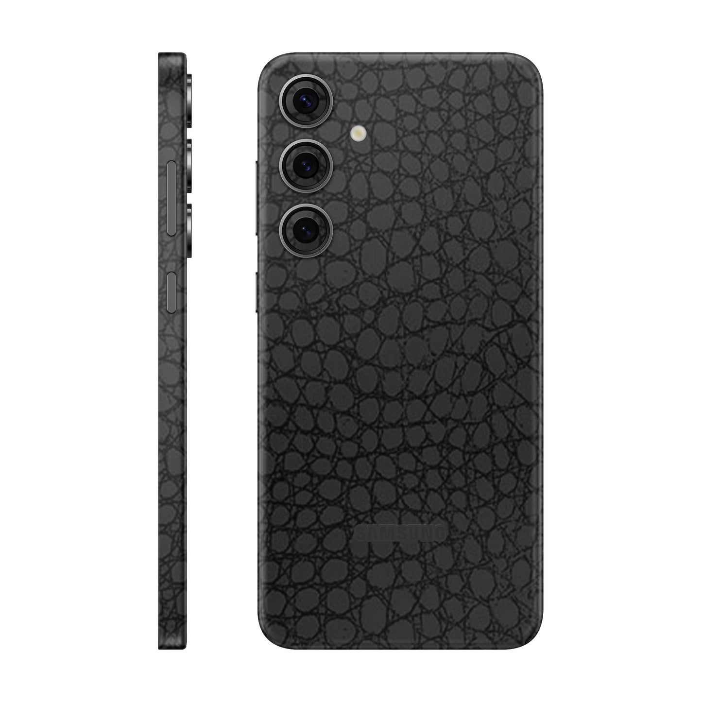 Folie de protectie Samsung Galaxy S24 FE, eSkins Elegans, Skin Croco Negru