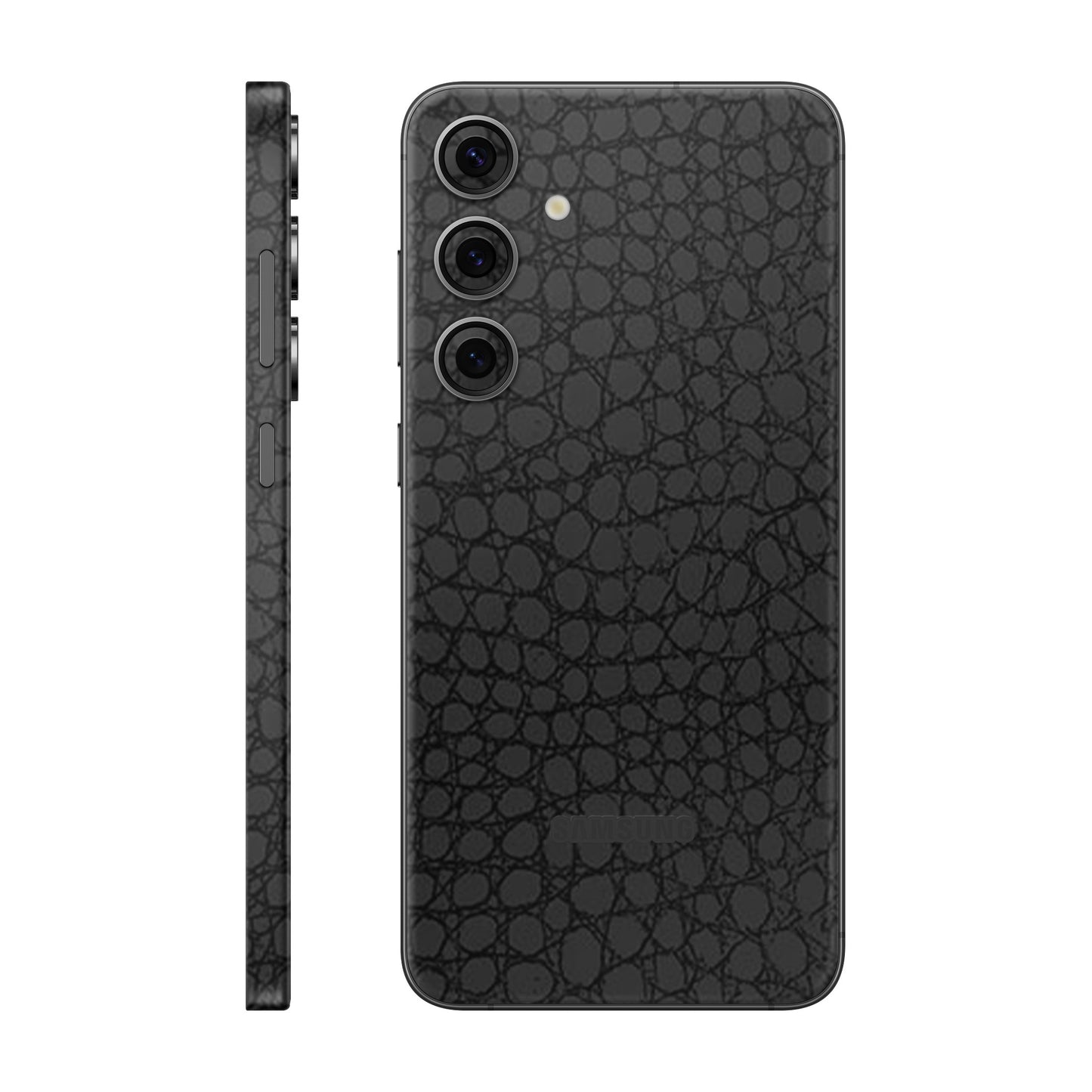 Folie de protectie Samsung Galaxy S24 FE, eSkins Elegans, Skin Croco Negru