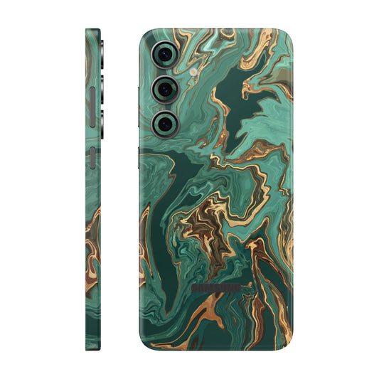 Folie de protectie Samsung Galaxy S24 FE, eSkins Signature, Skin Emerald Flow