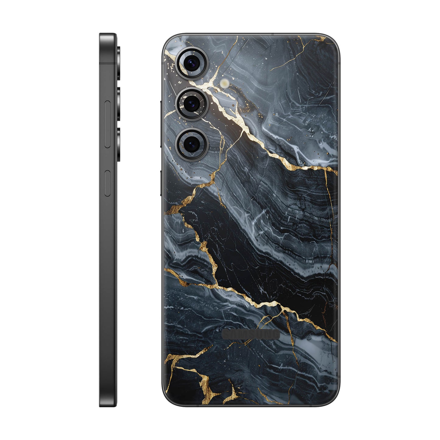 Folie de protectie Samsung Galaxy S24 FE, eSkins Signature, Skin Gilded Abyss