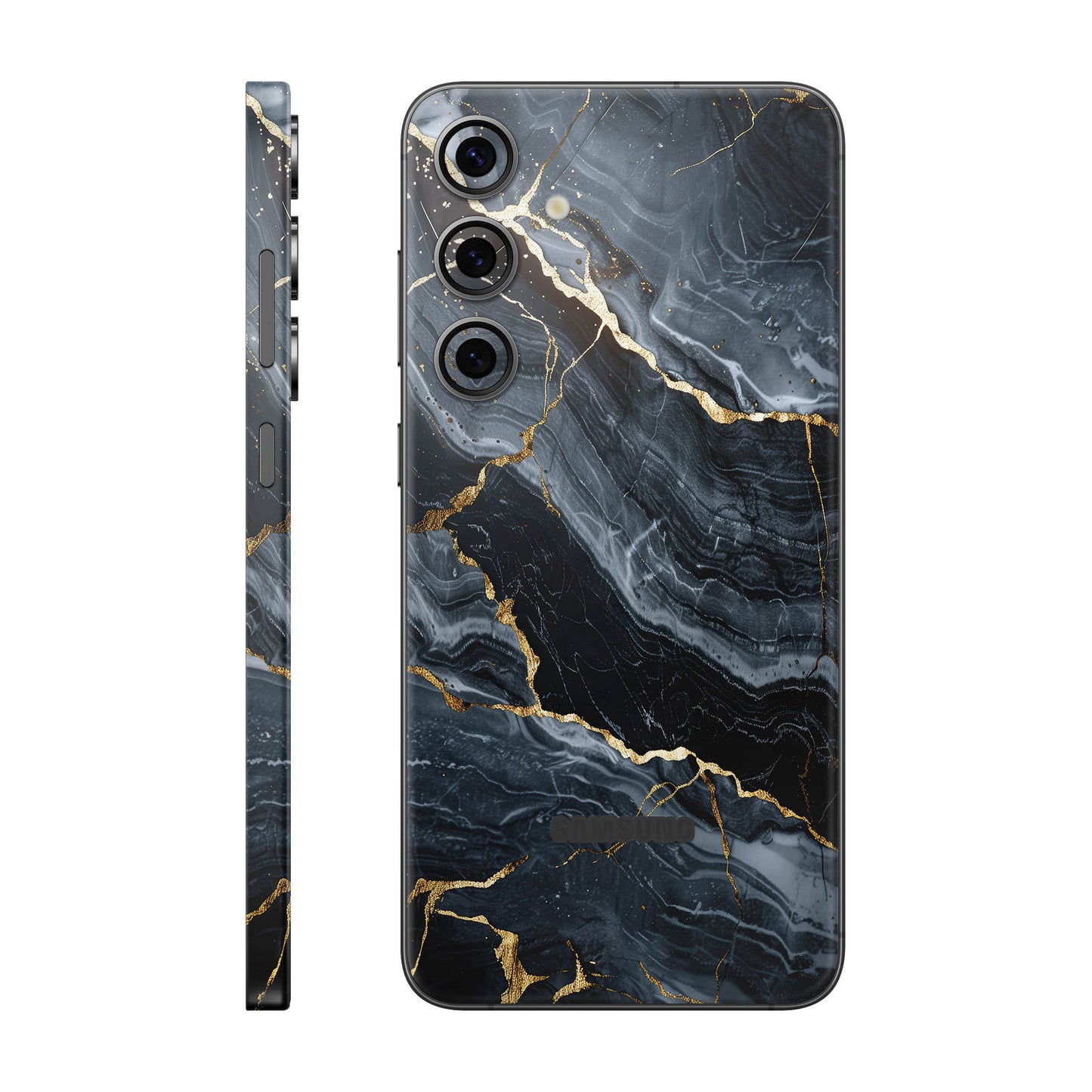 Folie de protectie Samsung Galaxy S24 FE, eSkins Signature, Skin Gilded Abyss