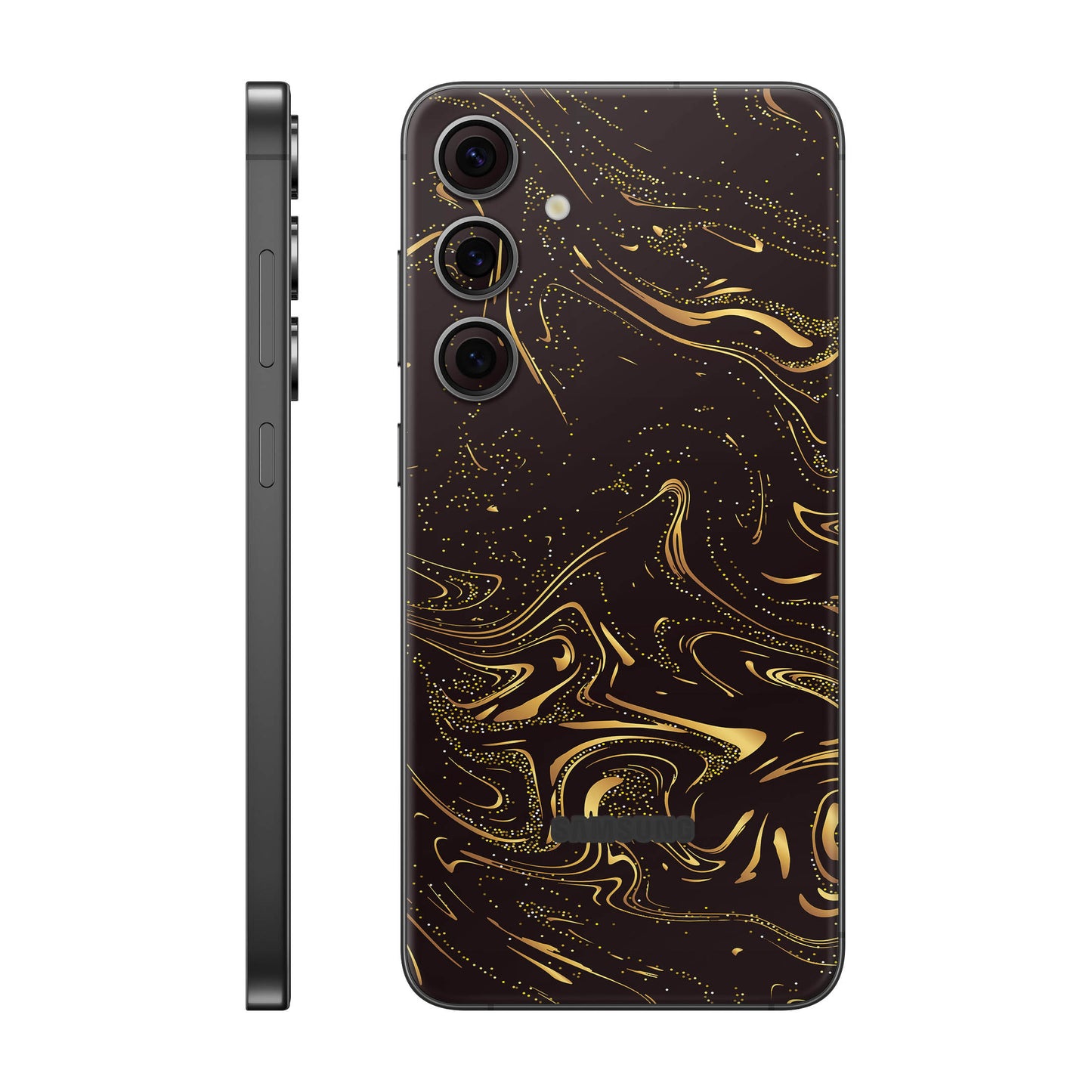 Folie de protectie Samsung Galaxy S24 FE, eSkins Signature, Golden Noir