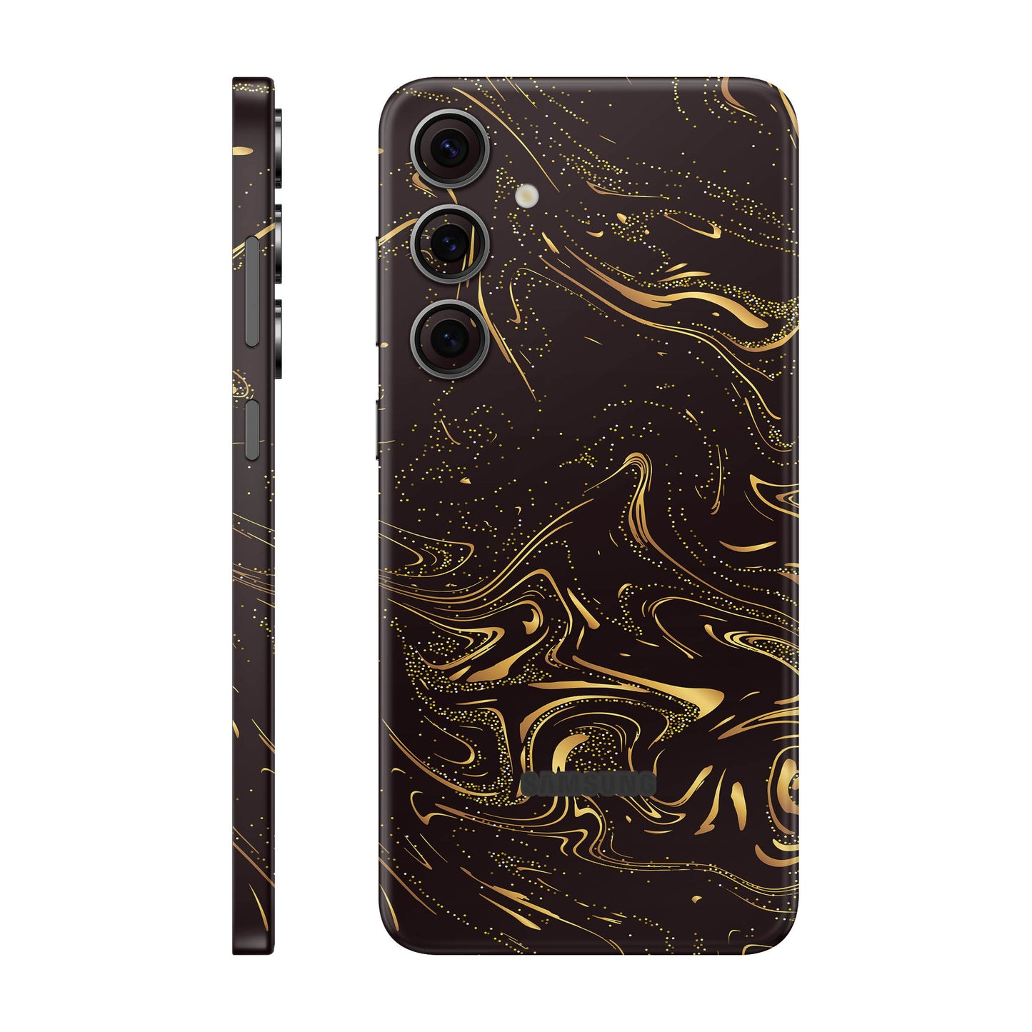 Folie de protectie Samsung Galaxy S24 FE, eSkins Signature, Golden Noir