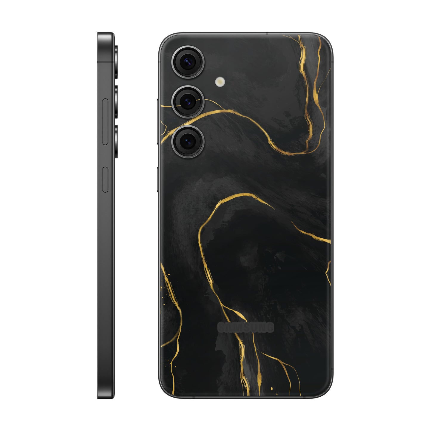 Folie de protectie Samsung Galaxy S24 FE, eSkins Signature, Skin Golden Onyx