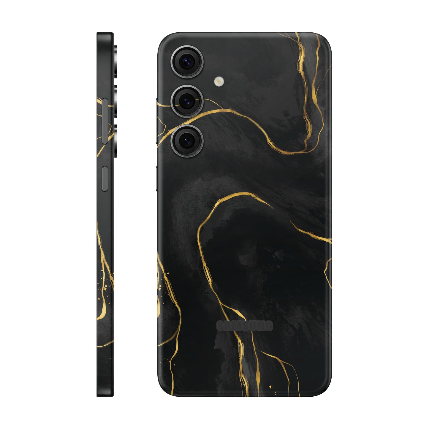 Folie de protectie Samsung Galaxy S24 FE, eSkins Signature, Skin Golden Onyx
