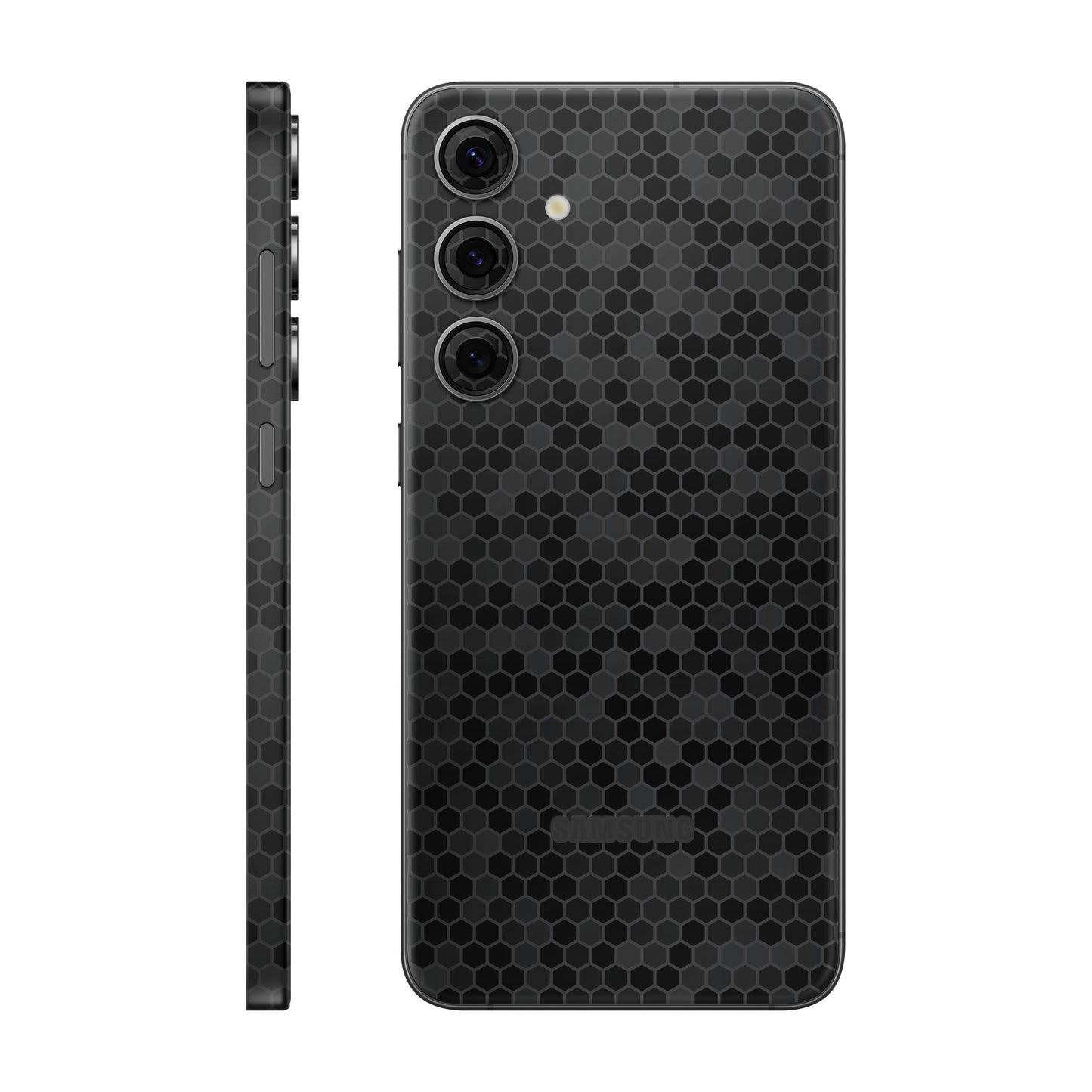 Folie de protectie Samsung Galaxy S24 FE, eSkins Elegans, Skin Honeycomb Negru