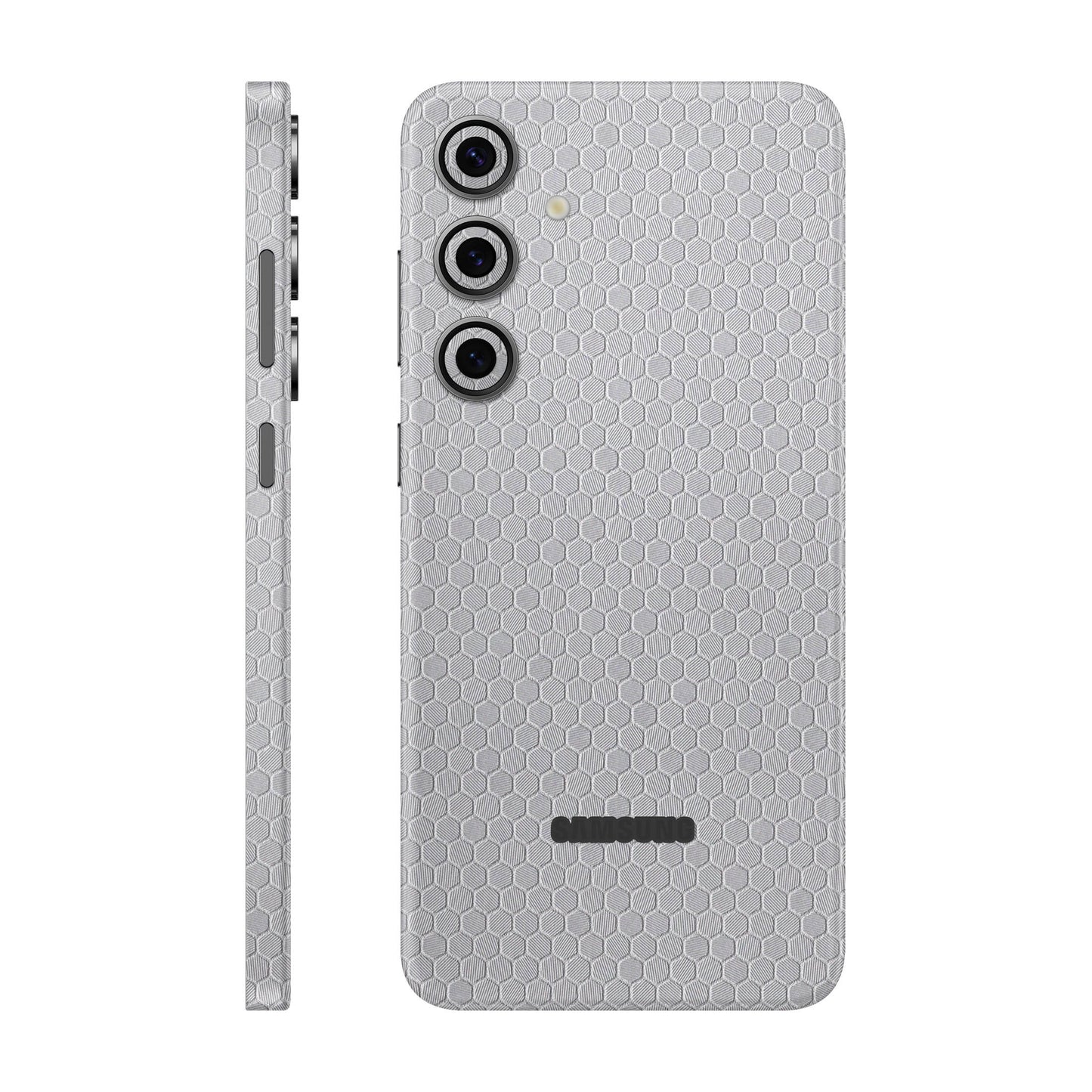 Folie de protectie Samsung Galaxy S24 FE, eSkins Elegans, Skin Honeycomb Gri