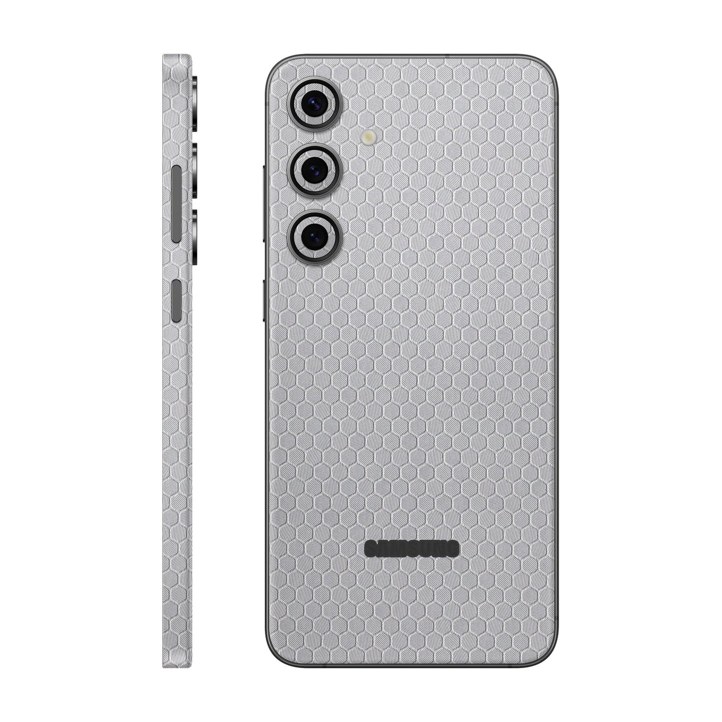 Folie de protectie Samsung Galaxy S24 FE, eSkins Elegans, Skin Honeycomb Gri