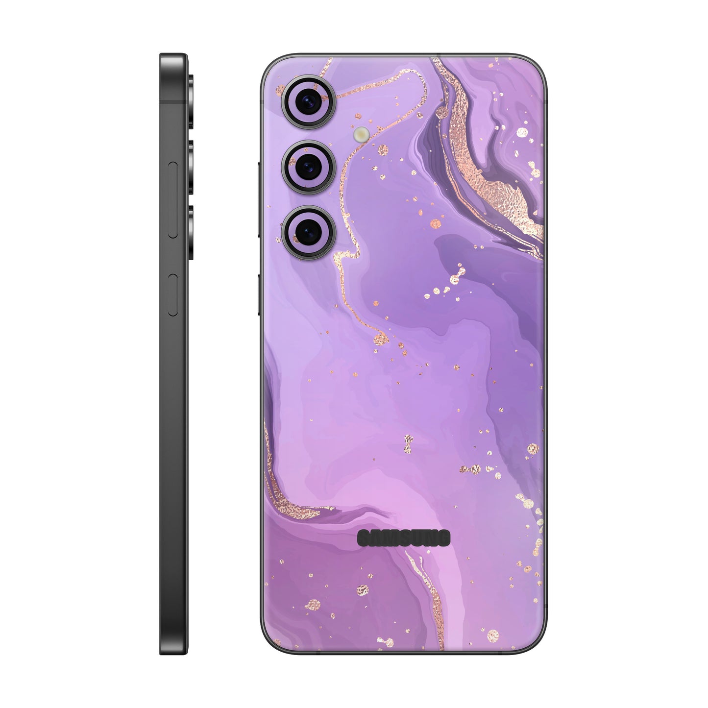 Folie de protectie Samsung Galaxy S24 FE, eSkins Signature, Skin Lavender Swirl