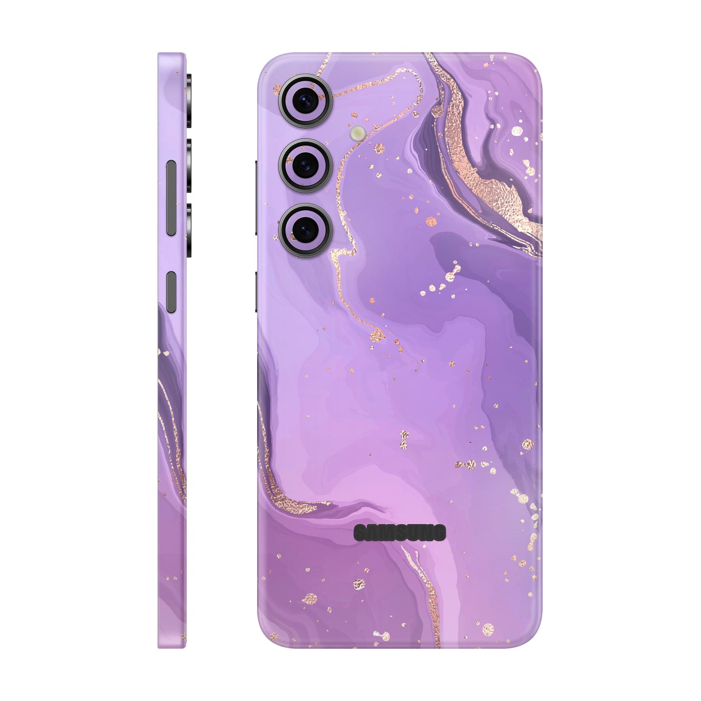 Folie de protectie Samsung Galaxy S24 FE, eSkins Signature, Skin Lavender Swirl
