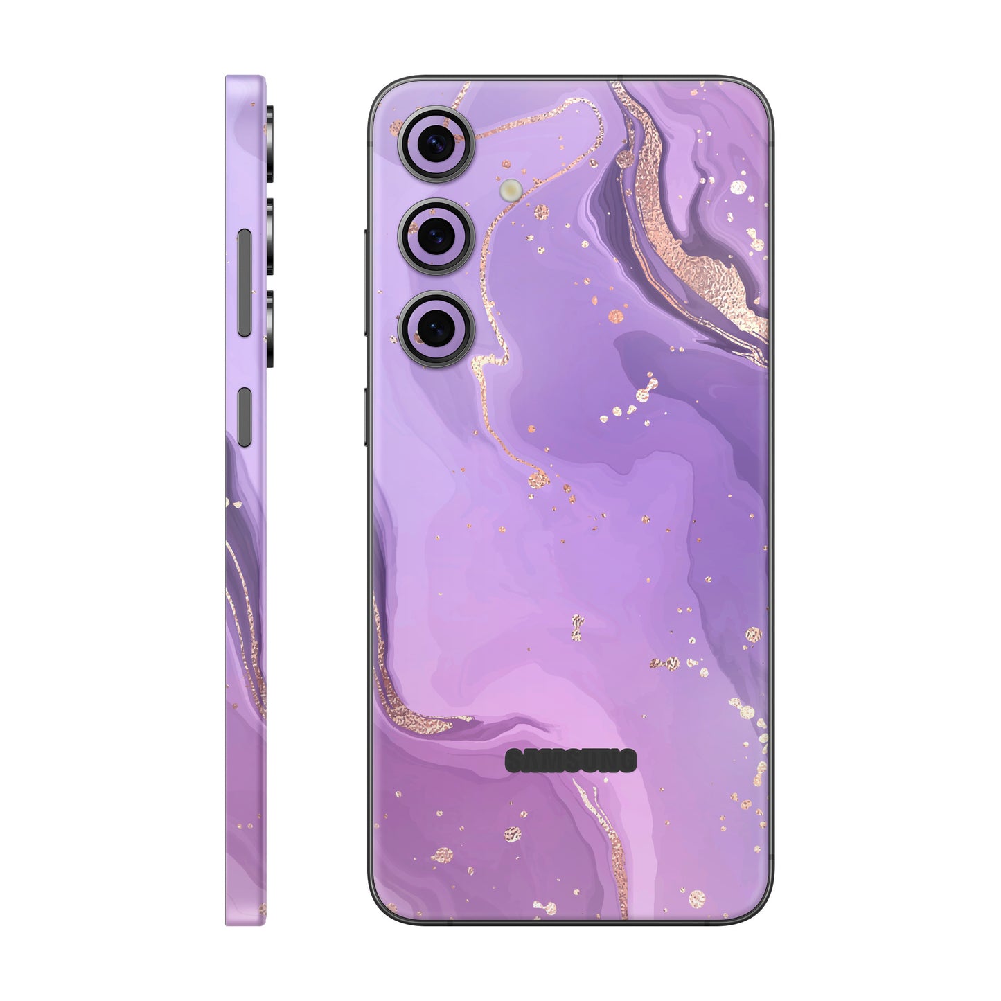 Folie de protectie Samsung Galaxy S24 FE, eSkins Signature, Skin Lavender Swirl