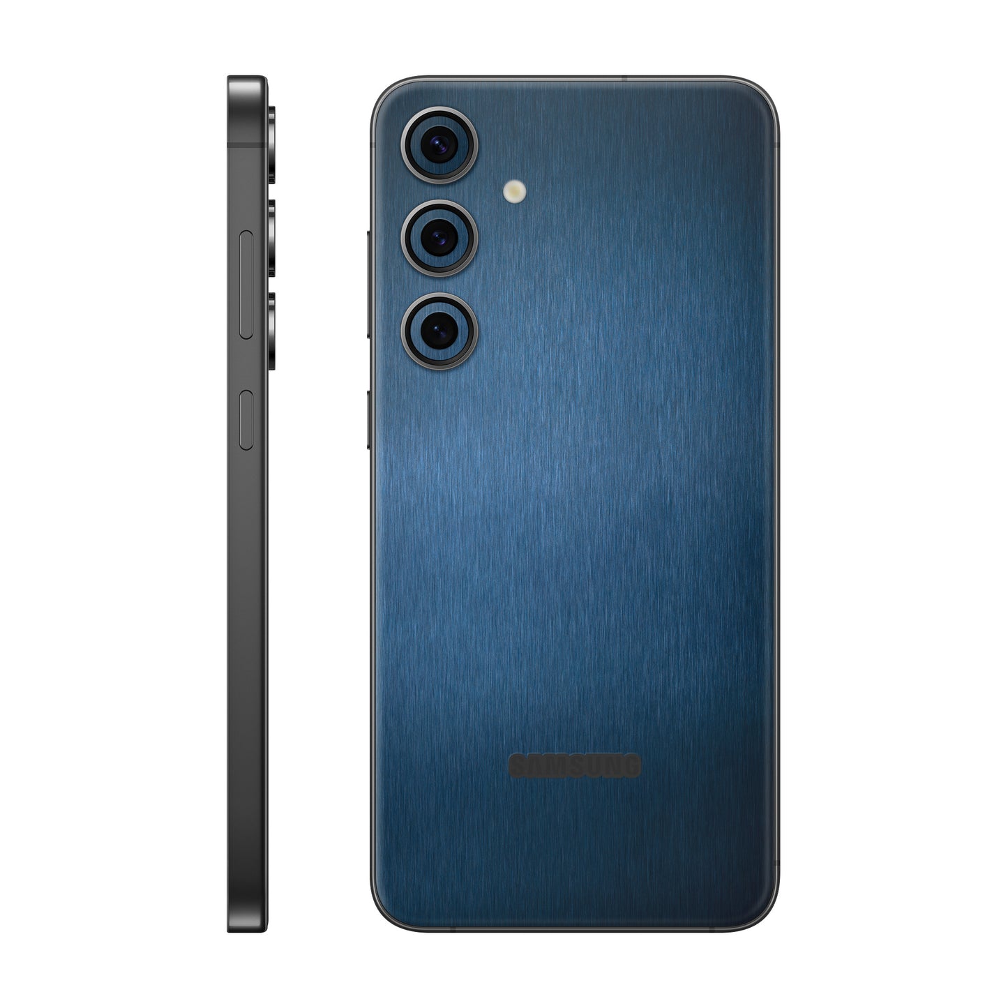 Folie de protectie Samsung Galaxy S24 FE, eSkins Elegans, Skin Metalic Albastru