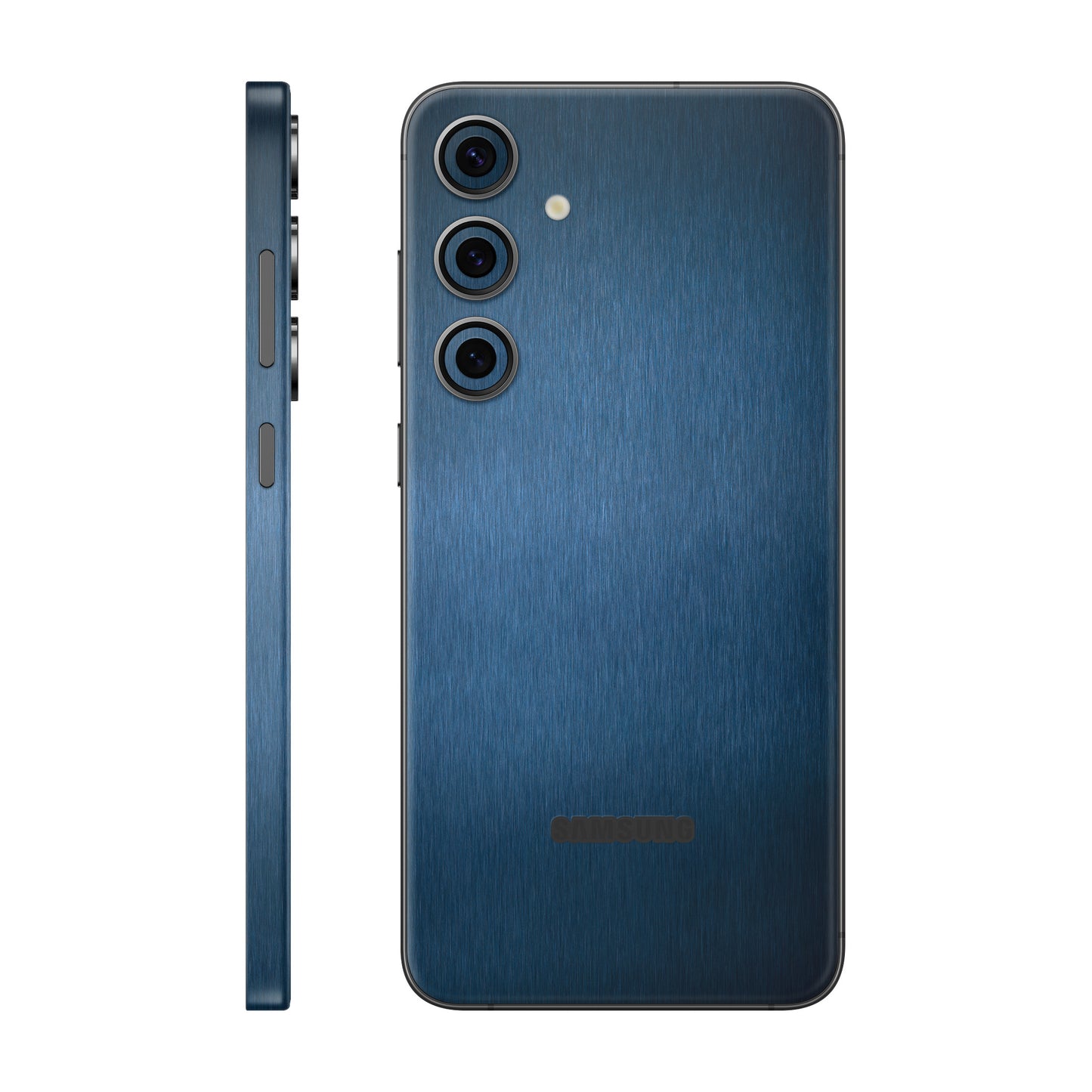 Folie de protectie Samsung Galaxy S24 FE, eSkins Elegans, Skin Metalic Albastru