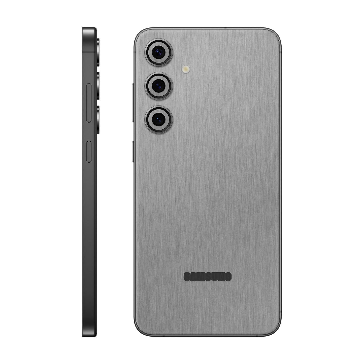 Folie de protectie Samsung Galaxy S24 FE, eSkins Elegans, Skin Metalic Grafit