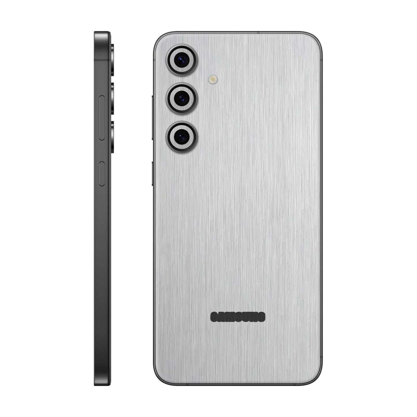 Folie de protectie Samsung Galaxy S24 FE, eSkins Elegans, Skin Metalic Gri