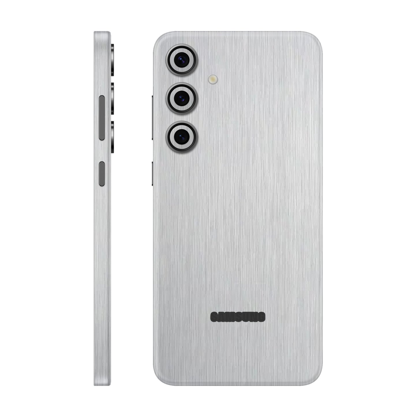 Folie de protectie Samsung Galaxy S24 FE, eSkins Elegans, Skin Metalic Gri