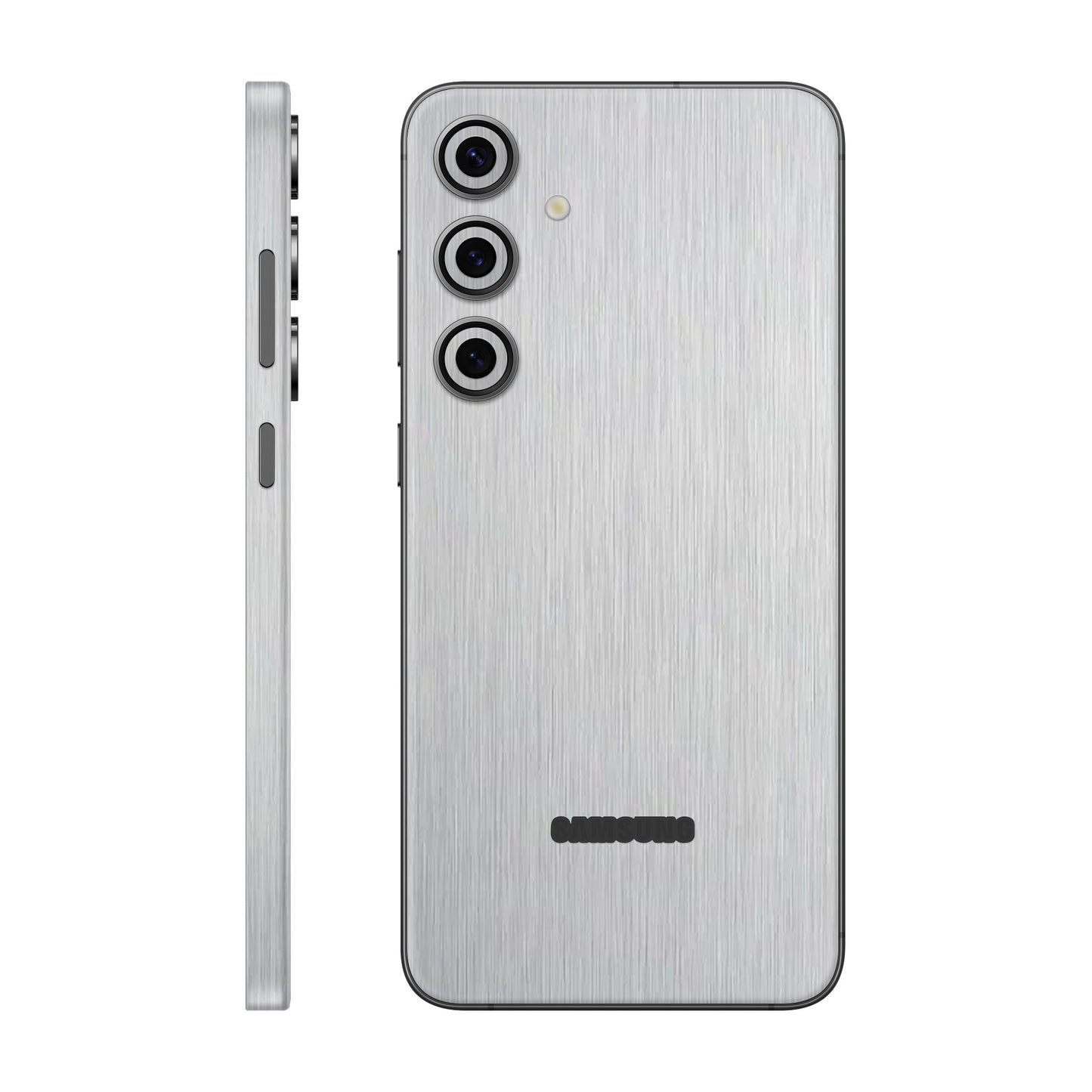 Folie de protectie Samsung Galaxy S24 FE, eSkins Elegans, Skin Metalic Gri