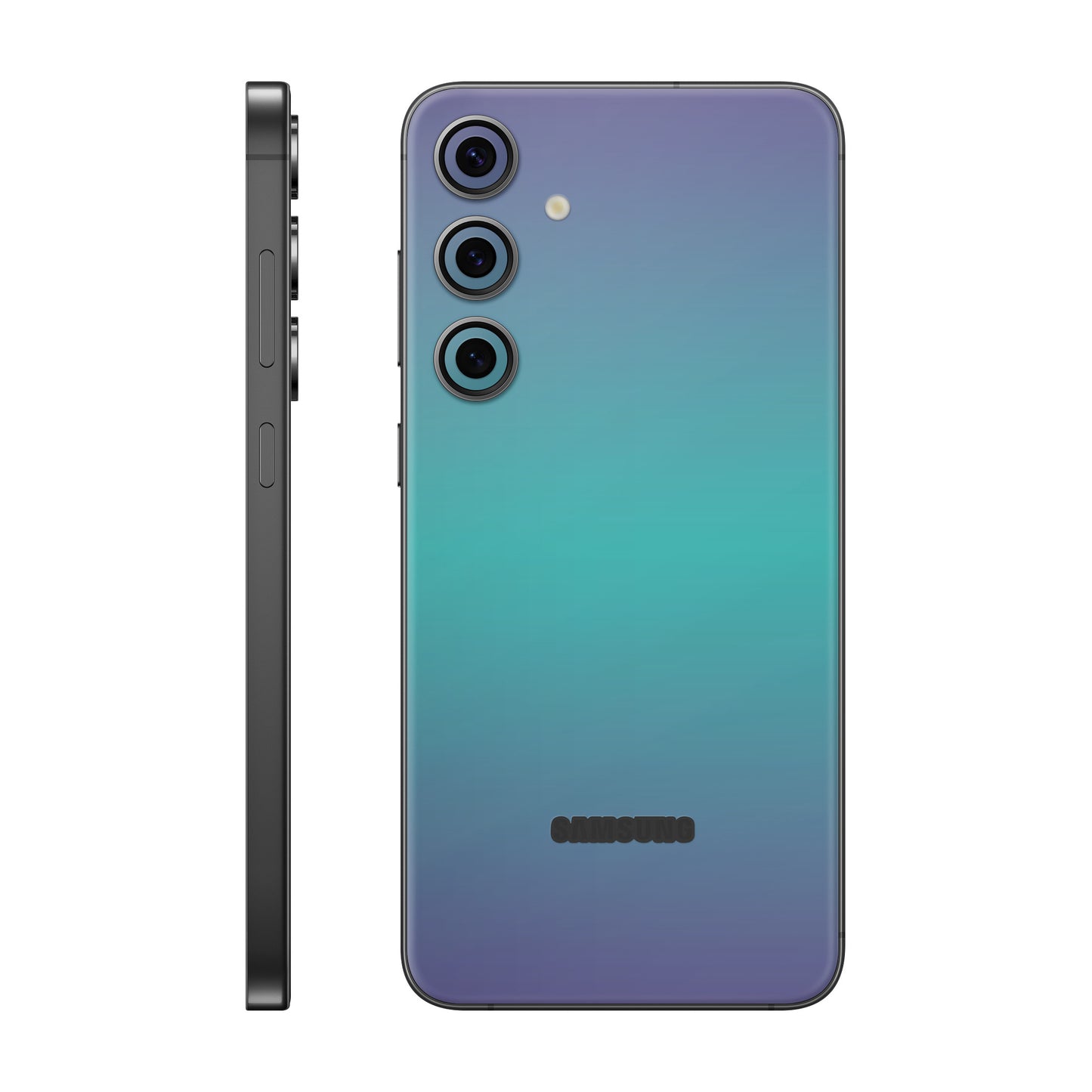 Folie de protectie Samsung Galaxy S24 FE, eSkins Unique, Skin Cameleon Turcoaz-Lavanda