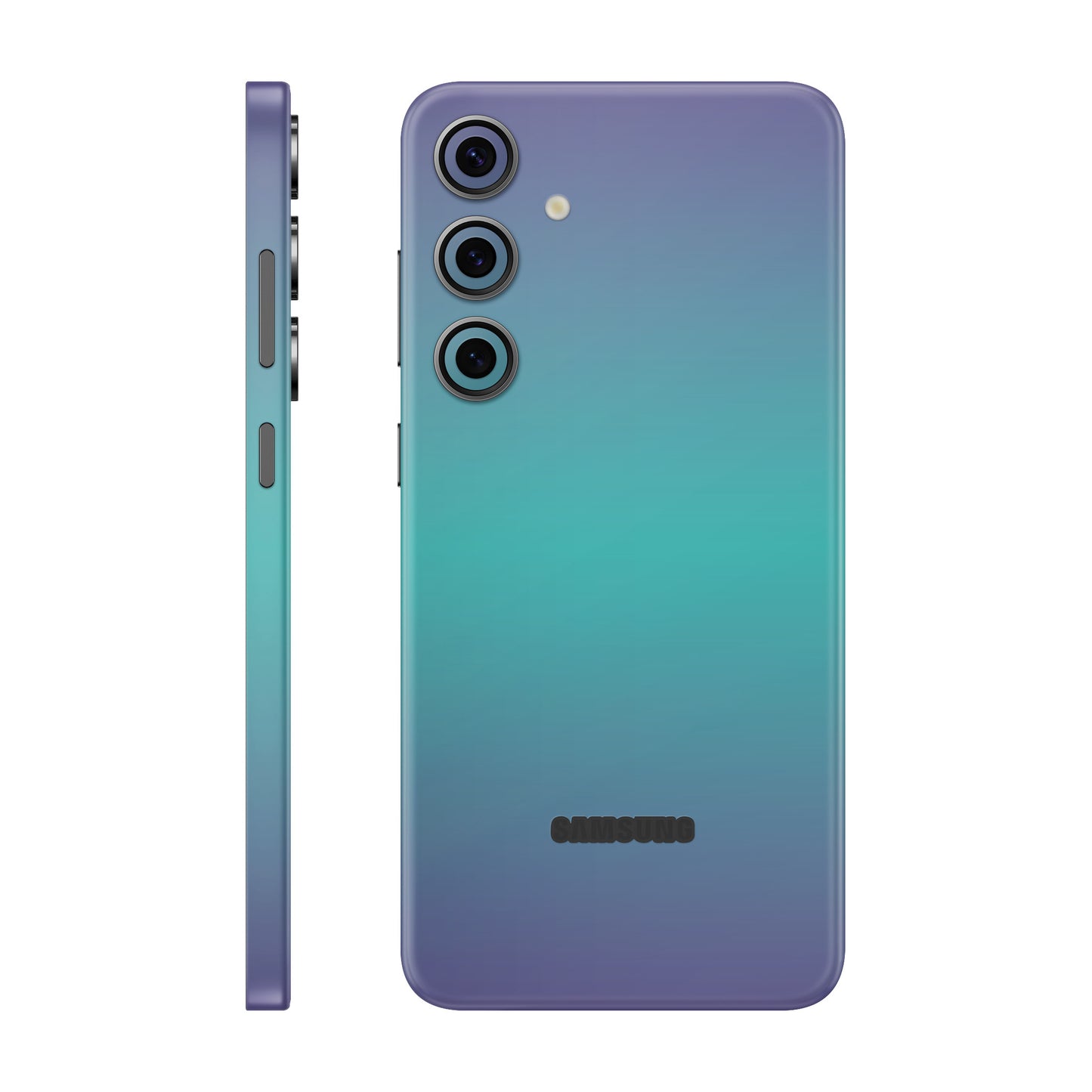 Folie de protectie Samsung Galaxy S24 FE, eSkins Unique, Skin Cameleon Turcoaz-Lavanda