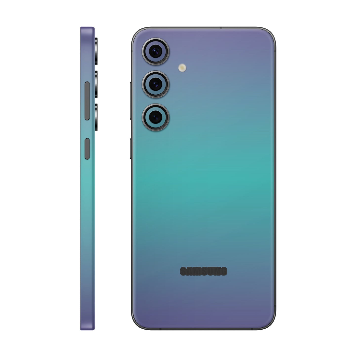 Folie de protectie Samsung Galaxy S24 FE, eSkins Unique, Skin Cameleon Turcoaz-Lavanda