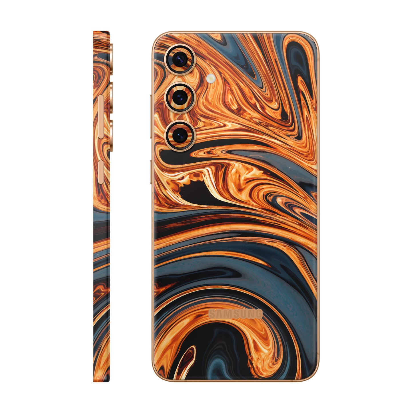 Folie de protectie Samsung Galaxy S24 Plus, eSkins Signature, Skin Amber Blaze