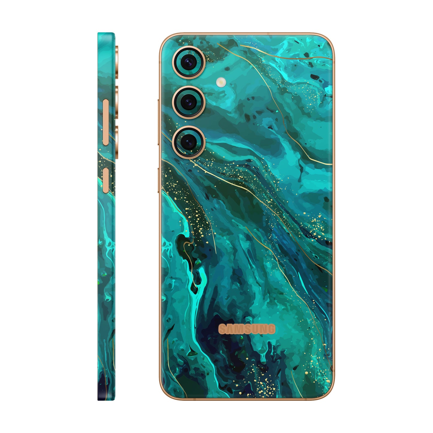 Folie de protectie Samsung Galaxy S24 Plus, eSkins Signature, Skin Celestial Lagoon
