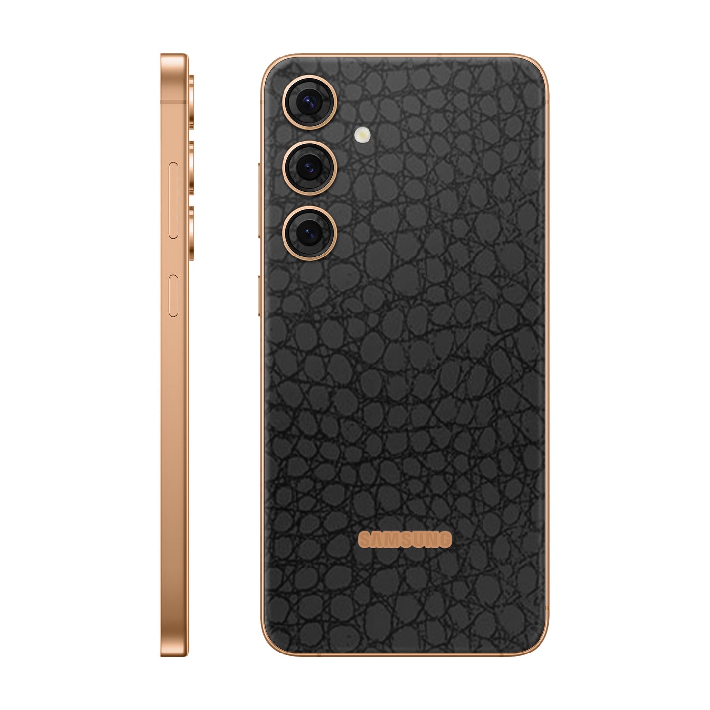 Folie de protectie Samsung Galaxy S24 Plus, eSkins Elegans, Skin Croco Negru