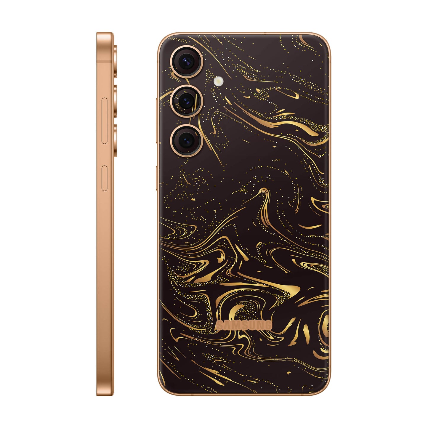 Folie de protectie Samsung Galaxy S24 Plus, eSkins Signature, Golden Noir