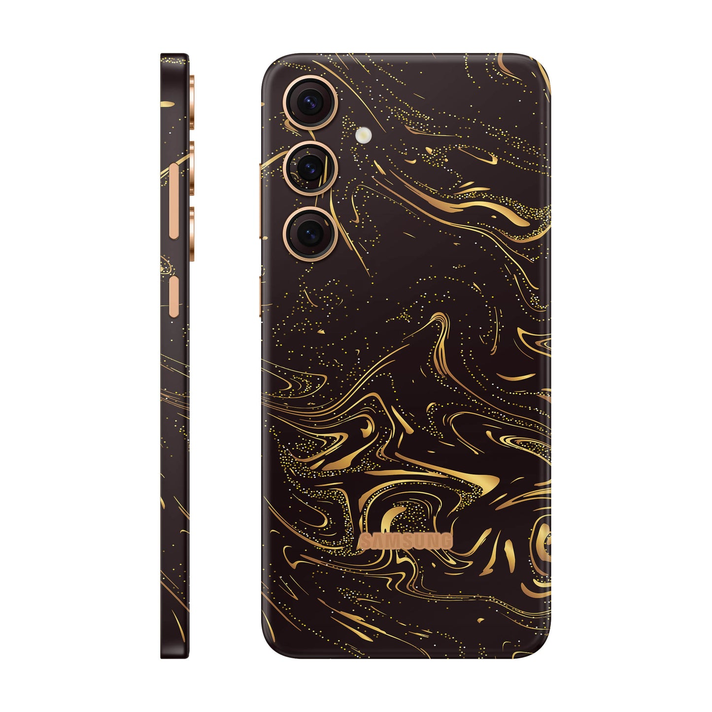 Folie de protectie Samsung Galaxy S24 Plus, eSkins Signature, Golden Noir