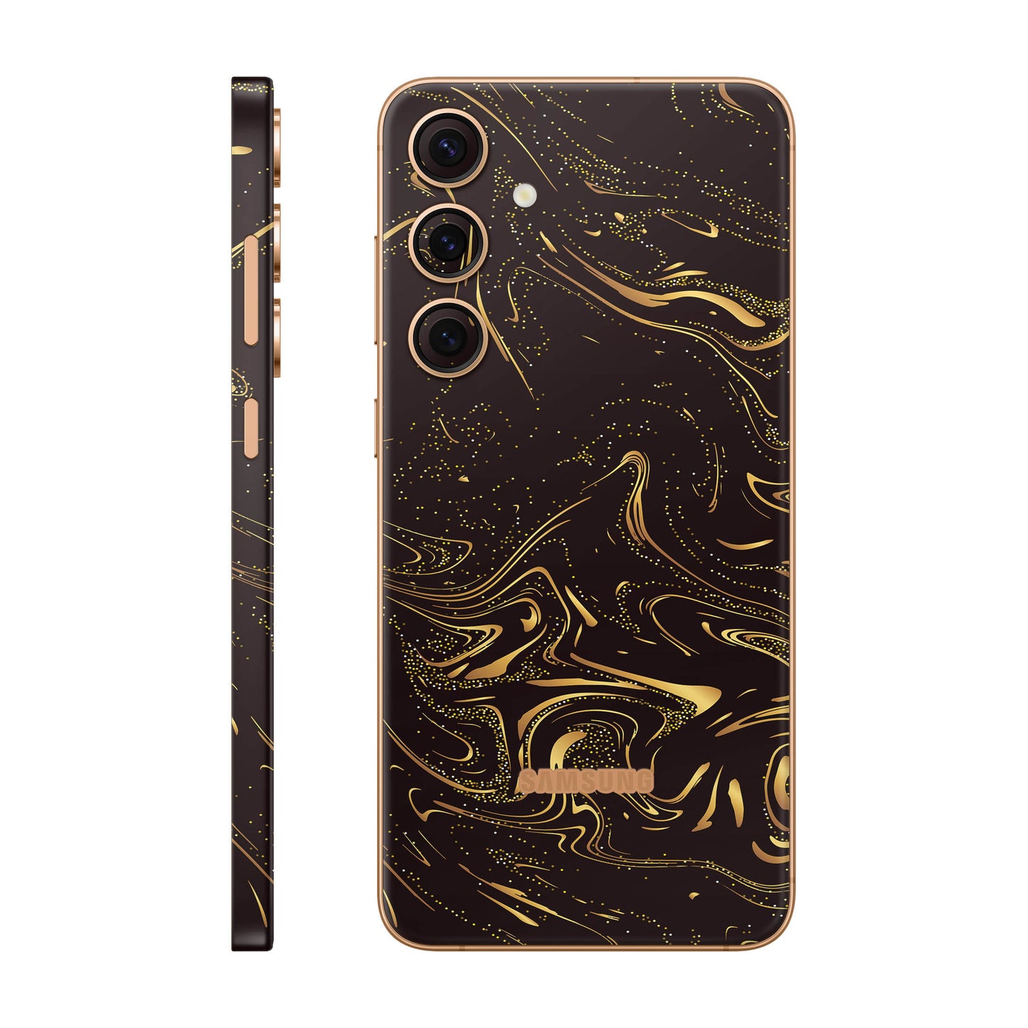 Folie de protectie Samsung Galaxy S24 Plus, eSkins Signature, Golden Noir