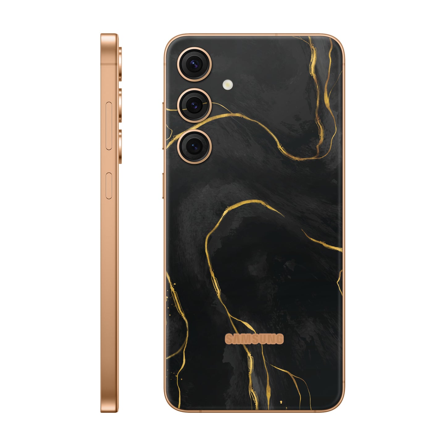 Folie de protectie Samsung Galaxy S24 Plus, eSkins Signature, Skin Golden Onyx