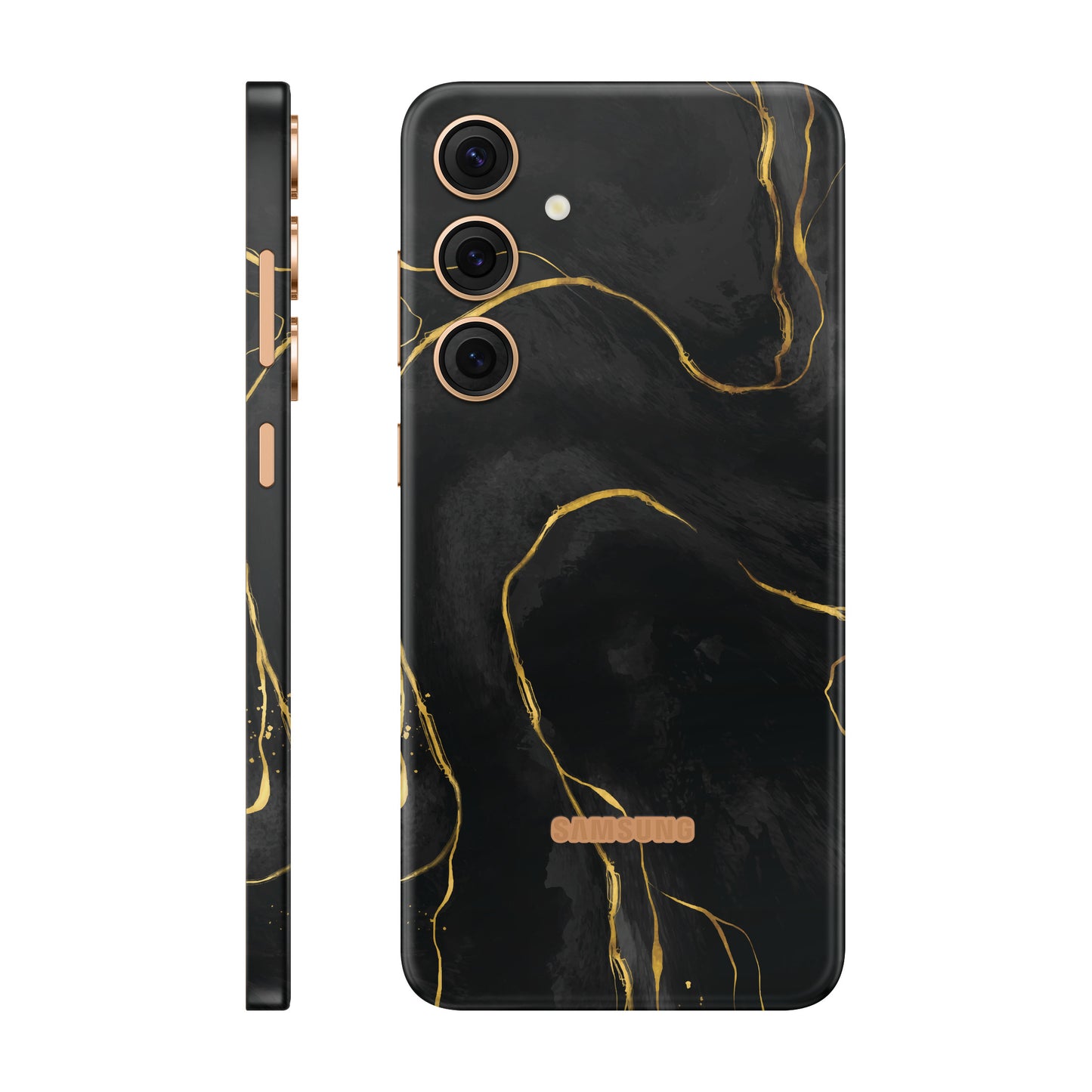 Folie de protectie Samsung Galaxy S24 Plus, eSkins Signature, Skin Golden Onyx