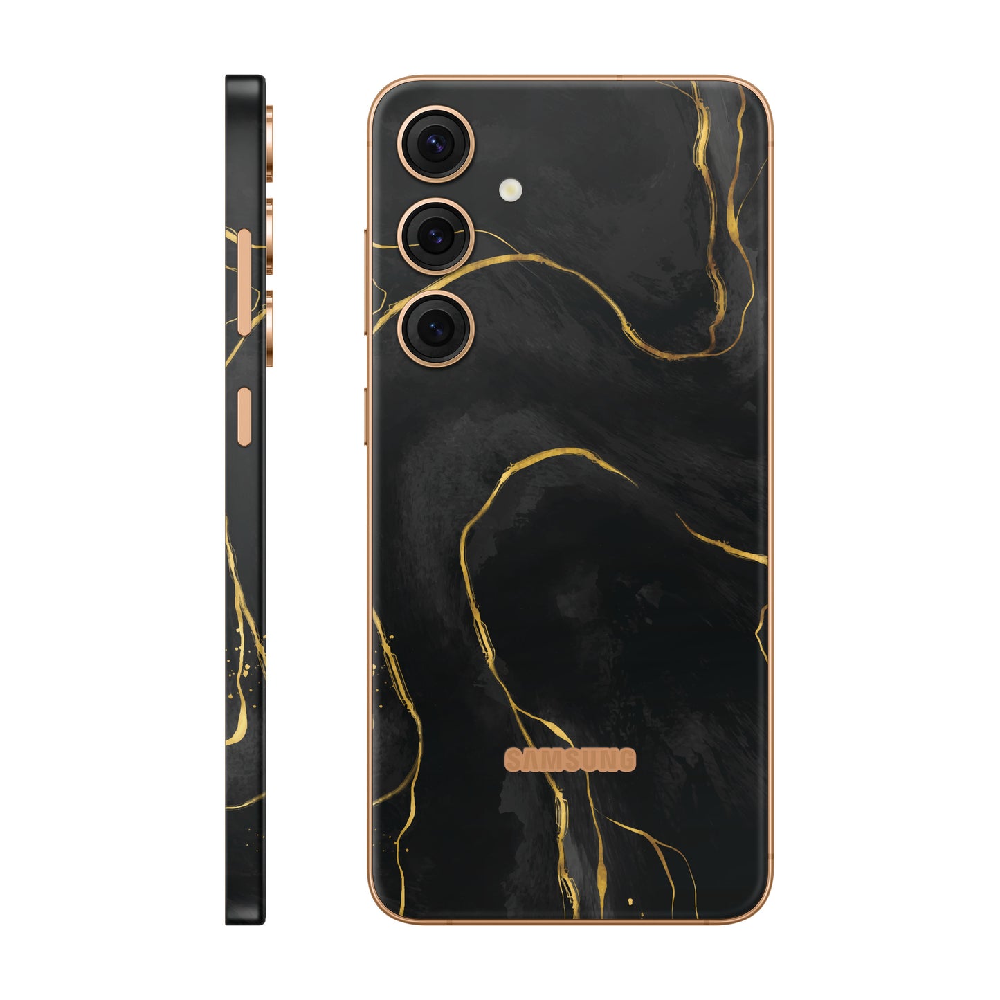 Folie de protectie Samsung Galaxy S24 Plus, eSkins Signature, Skin Golden Onyx