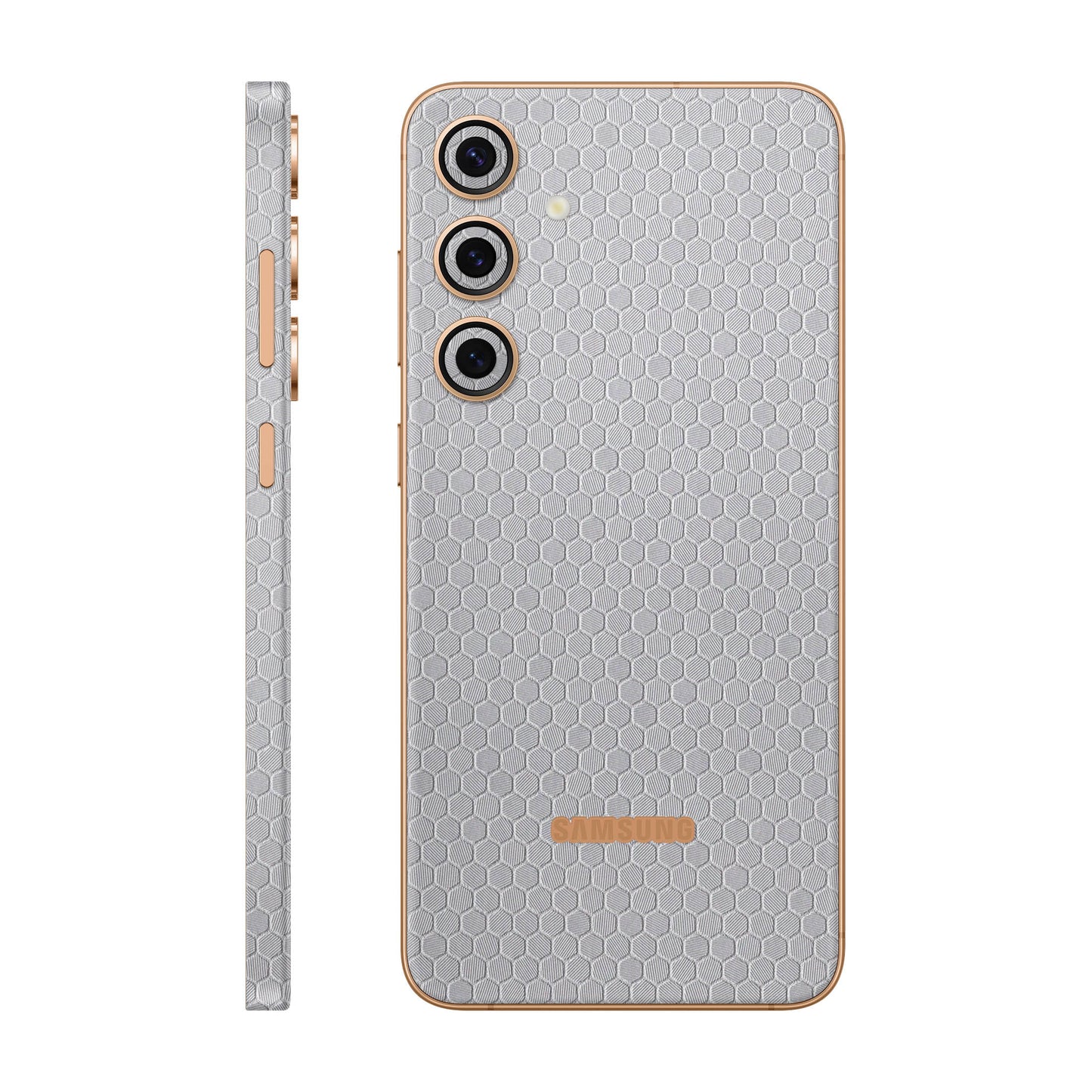 Folie de protectie Samsung Galaxy S24 Plus, eSkins Elegans, Skin Honeycomb Gri