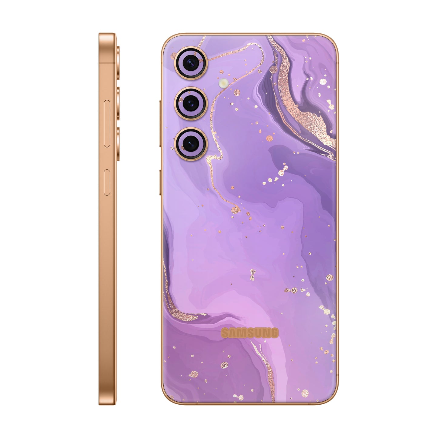 Folie de protectie Samsung Galaxy S24 Plus, eSkins Signature, Skin Lavender Swirl