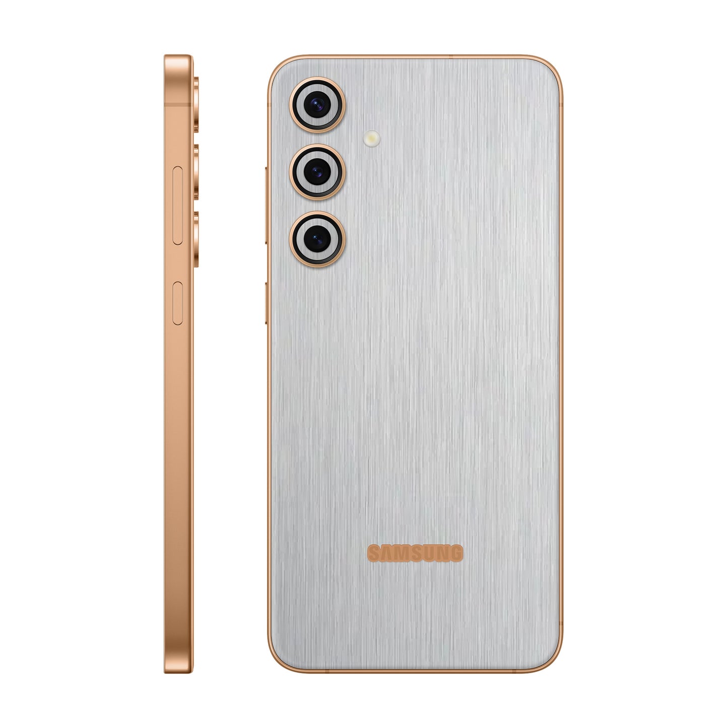 Folie de protectie Samsung Galaxy S24 Plus, eSkins Elegans, Skin Metalic Gri