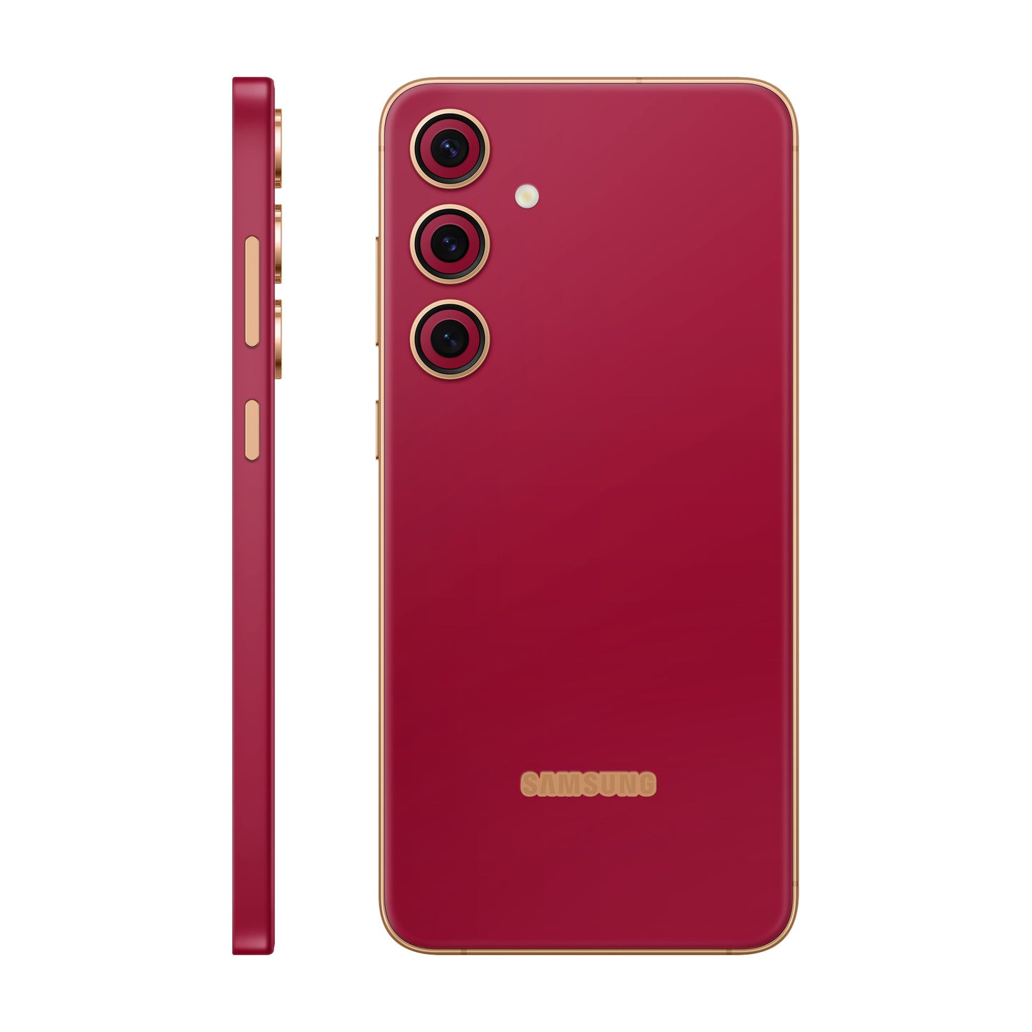 Folie de protectie Samsung Galaxy S24 Plus, eSkins Unique, Skin Mat Rosu